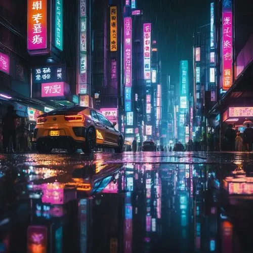 tokyo city,shinjuku,tokyo,akihabara,osaka,mongkok,Illustration,Realistic Fantasy,Realistic Fantasy 25