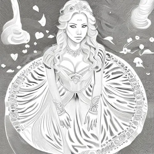 the snow queen,white rose snow queen,ice queen,star mother,angel line art,sun bride,sorceress,fantasy woman,winged heart,rosa 'the fairy,goddess of justice,fairy queen,ice princess,elsa,star drawing,rusalka,lotus art drawing,queen of the night,virgo,snow drawing,Design Sketch,Design Sketch,Character Sketch