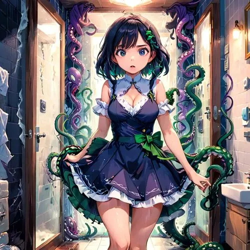 tsugumi,chieri,kurumi,medusa,michiru,sanae,Anime,Anime,Traditional