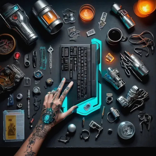 arduino,photoshop school,computer addiction,computer art,barebone computer,art tools,cyberpunk,man with a computer,computer icon,cinema 4d,illustrator,wordpress development,computer desk,teal digital background,wordpress development service,lenovo,computer science,graphic design studio,electronics,writing or drawing device,Unique,Design,Knolling