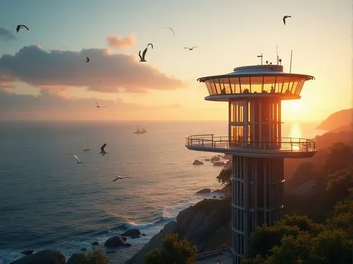 lookout tower,cesar tower,watchtowers,lighthouse,watch tower,observation tower,pigeon point,bird tower,lighthouses,lifeguard tower,esalen,watchtower,light house,electric lighthouse,phare,golden gate,bird kingdom,windows wallpaper,old point loma lighthouse,tower fall,Photography,General,Realistic