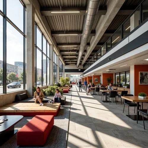 daylighting,langara,technion,gensler,bridgepoint,iupui,lunchroom,schulich,sfu,cafeteria,patios,macewan,pedway,breezeway,kinsolving,lunchrooms,modern office,mccombs,school design,epfl