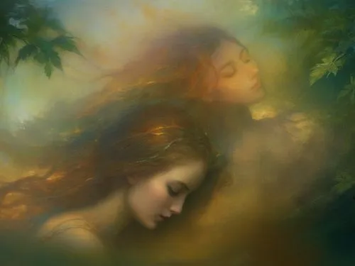 rhinemaidens,beltane,fantasy portrait,melian,romantic portrait,mystical portrait of a girl,idyll,companias,naiads,adagio,coriaria,faery,dreamscapes,fantasy picture,two girls,sirens,the sleeping rose,gemini,priestesses,reinas,Conceptual Art,Fantasy,Fantasy 05