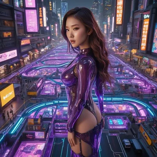 chengli,futuristic,cyberpunk,mongkok,asian vision,violetta,haixia,wanzhou,tsuneo,imaginasian,xiaowu,psylocke,jongno,kowloon,purple dress,xiaowan,ultraviolet,cybercity,purple,bangkok,Photography,General,Sci-Fi