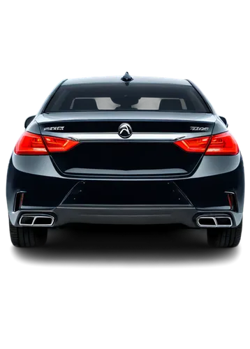 Rear view, sedan, shiny metallic paint, sporty spoiler, LED taillights, chrome exhaust pipe, 18-inch alloy wheels, low-angle shot, dramatic lighting, cinematic composition, detailed texture, reflectiv