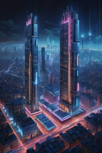 cybercity,cybertown,cyberport,guangzhou,urban towers,electric tower,microdistrict,metropolis,capcities,ctbuh,futuristic architecture,skyscrapers,tianjin,hypermodern,skyscraper,cyberpunk,the skyscraper,areopolis,cyberia,megalopolis,Art,Classical Oil Painting,Classical Oil Painting 02