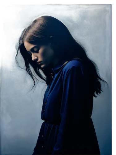 davachi,color frame,mystical portrait of a girl,melodrama,cyanotype,tancred,blue painting,melancholia,beren,composited,blue background,azzurro,portrait background,depressed woman,girl in a long,eurus,portishead,blue moment,melancholic,edit icon,Photography,Documentary Photography,Documentary Photography 20