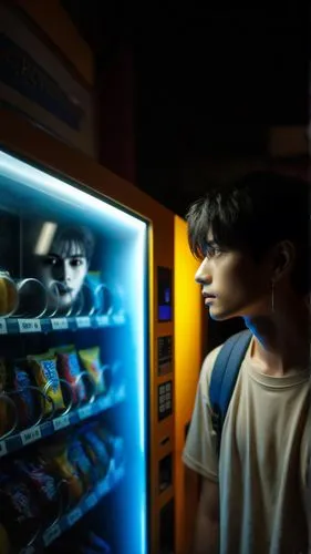 vending machine,vending machines,jukebox,convenience store,eleven,soda machine,guk,consumer,hunger,conceptual photography,dark mood food,korean drama,movie player,refrigerator,consumption,ten,arcade game,choices,fridge,snacks