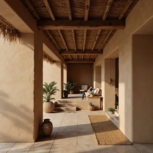 amanresorts,patios,courtyards,inside courtyard,courtyard,patio,breezeway,masdar,qasr azraq,verandas,verandahs,carports,verandah,3d rendering,palmilla,render,cabanas,habitaciones,travertine,renders