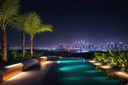 dubai garden glow,roof top pool,doha,jumeirah,dubia,damac,infinity swimming pool,dhabi,wallpaper dubai,dubay,baladiyat,united arab emirates,hkmiami,dubai,nightscape,luxury property,abu dhabi,saadiyat,nakheel,qatar,Art,Classical Oil Painting,Classical Oil Painting 31