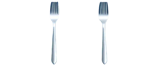 Fork, kitchen utensil, shiny metal, reflective surface, curved prongs, comfortable grip, detailed textures, realistic rendering, 3/4 composition, soft focus, warm lighting, isolated on transparent bac