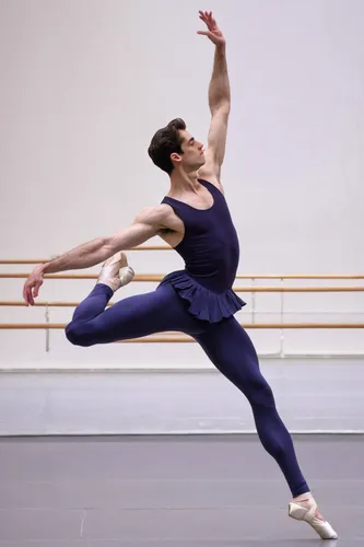 "In this undated photo provided by the New York City Ballet, Robert Fairchild performs in ""In Creases"" by choreographer Justin Peck which is being performed by the New York City Ballet in New York. 