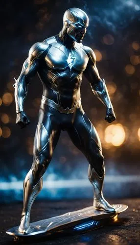 silver surfer,steel man,steelman,metal figure,3d man,ironman,Photography,General,Cinematic