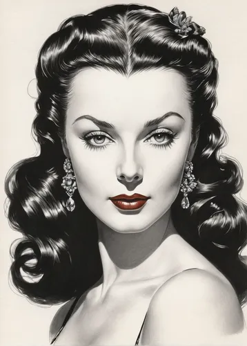 jane russell-female,vampira,jane russell,hedy lamarr-hollywood,gene tierney,hedy lamarr,maureen o'hara - female,retro 1950's clip art,jean simmons-hollywood,retro women,vintage woman,head woman,retro woman,pin up,pin ups,vintage female portrait,vintage drawing,rockabilly,retro pin up girl,pin up girl,Illustration,American Style,American Style 02