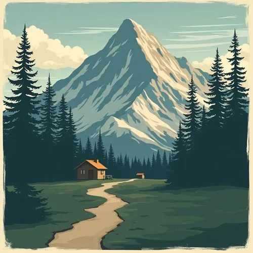 mountain scene,mountain,mountains,mountain huts,tahoma,trailhead