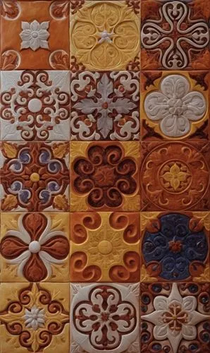 a po that is taken on a tile wall,azulejos,terracotta tiles,traditional pattern,patterned wood decoration,thai pattern,traditional patterns,Photography,General,Realistic