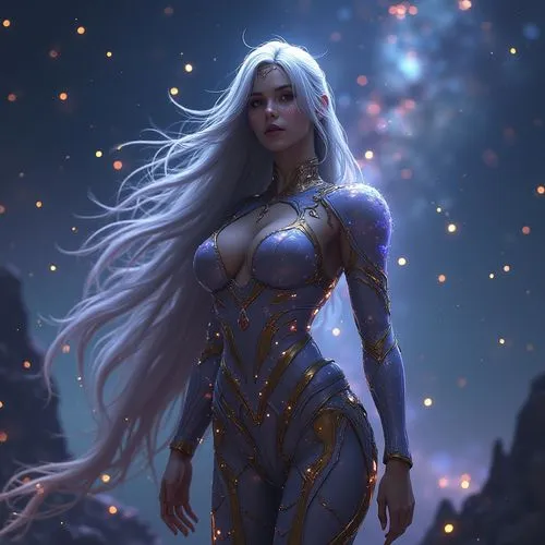 jaina,cortana,blue enchantress,elona,ororo,lalazarian