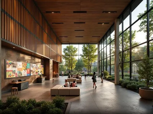 atriums,schulich,juilliard,alderwood,school design,langara,snohetta,skirball,macalester,vmfa,ubc,julliard,lobby,bohlin,gulbenkian,wintergarden,bechtler,ohsu,sfu,kripalu