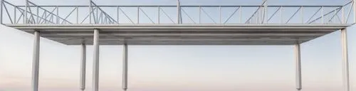 moveable bridge,steel scaffolding,horizontal bar,cable-stayed bridge,steel construction,parallel bars,steel beams,roof truss,passerelle,segmental bridge,construction pole,pergola,metal railing,girder bridge,concrete bridge,footbridge,bridge - building structure,plate girder bridge,roof structures,box girder bridge,Architecture,Industrial Building,Modern,Plateresque