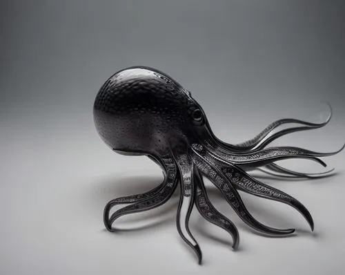 silver black octopus model,silver octopus,cephalopod,cnidarian,cnidaria,deep sea nautilus,octopus,kraken,bicycle helmet,nautilus,glasswares,cephalopods,deep sea,fun octopus,cinema 4d,diving helmet,div