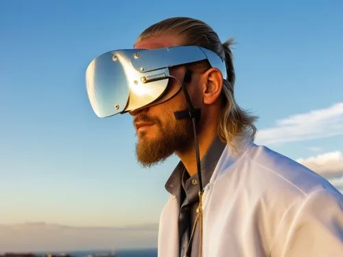 a man wearing glasses and a long hair,virtual reality headset,vr headset,virtuality,futurists,virtual reality,virtual identity,valuevision,cyberoptics,virtualisation,cyber glasses,wearables,vr,transhu