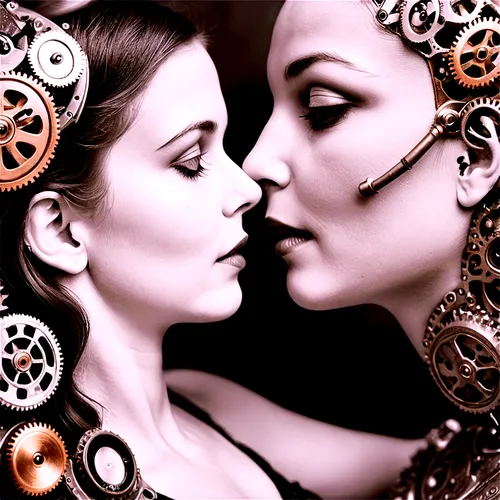 duplicity,image manipulation,mirror of souls,priestesses,adornments,mirror image,entangled,garamantes,photomontage,lockets,photo manipulation,intermingling,photo art,noblewomen,confidantes,split personality,adornment,photomanipulation,clockwork,precognition,Illustration,Realistic Fantasy,Realistic Fantasy 13