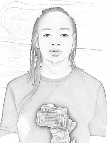 woman holding gun,digital art,digital drawing,digital artwork,nigeria woman,girl drawing,girl with gun,vector art,vector image,camera drawing,girl in t-shirt,vector graphic,digital creation,girl with a gun,vector illustration,monoline art,fan art,game drawing,african american woman,handdrawn,Design Sketch,Design Sketch,Character Sketch