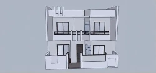 habitaciones,multistorey,an apartment,sketchup,house drawing,quadruplex,Photography,General,Natural