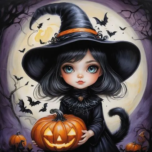 samhain,halloween vector character,halloween illustration,halloween witch,halloween black cat,bewitching,Illustration,Abstract Fantasy,Abstract Fantasy 14