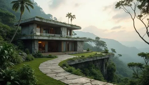 amanresorts,tropical house,house in mountains,tropical greens,house in the mountains,tailandia,beautiful home,asian architecture,roof landscape,cliffside,home landscape,tropical jungle,dreamhouse,tigers nest,vietnam,teahouse,ubud,secluded,bali,southeast asia,Photography,General,Realistic