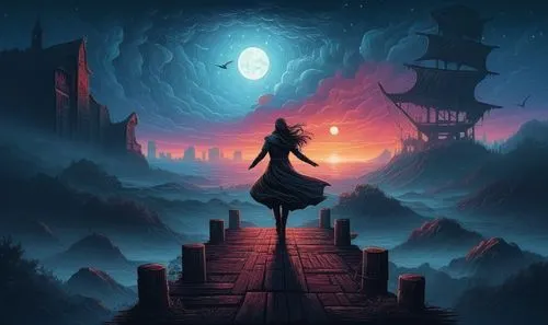 fantasia,castlevania,house silhouette,halloween background,halloween wallpaper,beautiful wallpaper,fantasy picture,oxenhorn,fantasque,silhouette art,game illustration,map silhouette,oscura,halloween poster,scroll wallpaper,pilgrim,musical background,magical adventure,realms,magica,Illustration,Realistic Fantasy,Realistic Fantasy 25