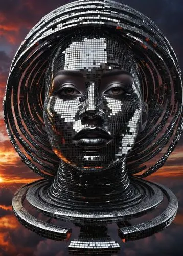 african art,afrofuturism,african woman,afrikan,png sculpture,computer art,woman sculpture,head woman,mosakeng,the hat of the woman,lagos,vodun,binti,idara,fractalius,africanized,kayapo,olmec,fountain head,azanian,Photography,Artistic Photography,Artistic Photography 11