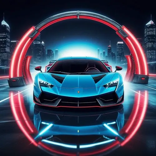 图中的汽车换一辆超跑,a car parked inside of a tunnel in a city,3d car wallpaper,drl,car wallpapers,car lights,electric sports car,tron,zagreb auto show 2018,elektrocar,auto show zagreb 2018,electrical car,car i