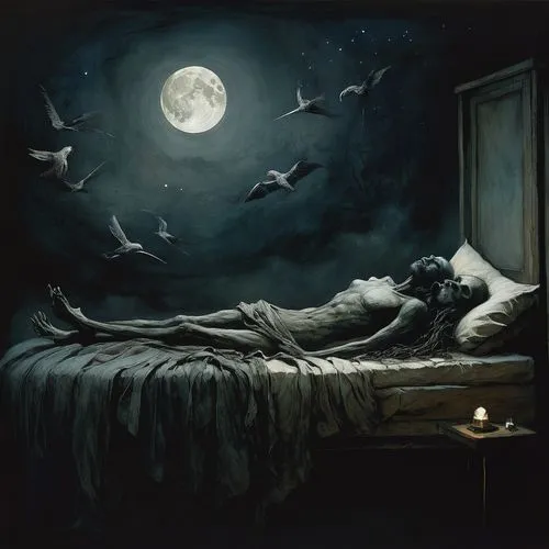 dreamscapes,insomnia,dream art,dreamtime,nocturnals,slumberland,sleeping room,sogni,bad dream,moonsorrow,indolent,dreamings,hypersomnia,nocte,moonbeams,dreamland,dreamworld,insomniac,buonanotte,incorrupt,Illustration,Abstract Fantasy,Abstract Fantasy 18