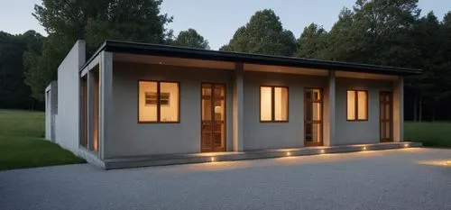 the door is solid,passivhaus,3d rendering,revit,pavillon,dinesen,prefabricated,inverted cottage,annexe,sketchup,prefabricated buildings,loggia,render,electrohome,unimodular,prefab,cubic house,lohaus,s