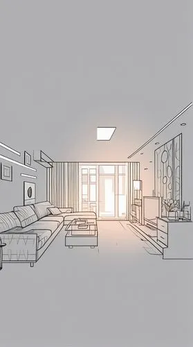 modern room,apartment,3d rendering,daylighting,hallway space,an apartment,house drawing,livingroom,home interior,render,bedroom,interiors,room lighting,rooms,living room,empty room,bonus room,3d rendered,loft,dormitory,Design Sketch,Design Sketch,Outline