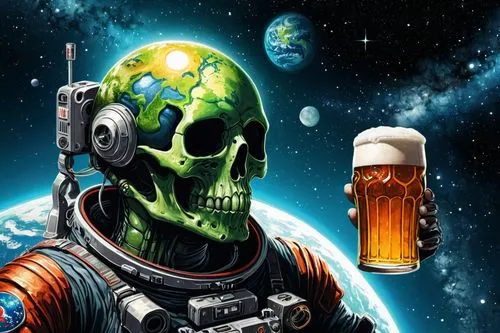 dead earth,craft beer,spacefill,beer,i love beer,heineken1,draft beer,beers,beer glass,cosmonaut,green beer,sci fiction illustration,extraterrestrial life,beer bottle,beer match,astronautics,cosmonautics day,drink icons,beer can,glasses of beer,Conceptual Art,Sci-Fi,Sci-Fi 05