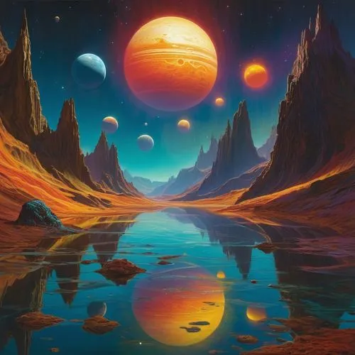 alien planet,planets,alien world,planetary,fantasy landscape,planetary system,extrasolar,futuristic landscape,exoplanets,space art,fire planet,gliese,planet eart,lunar landscape,barsoom,dreamscape,quintesson,moon valley,planet alien sky,vast,Illustration,Realistic Fantasy,Realistic Fantasy 03