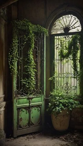 garden door,giardino,entryway,enfilade,doorways,orangery,doorway,green garden,old door,secret garden of venus,verdant,entrances,kykuit,jardiniere,entranceway,courtyards,abandoned places,front door,dandelion hall,mirogoj,Illustration,Realistic Fantasy,Realistic Fantasy 15