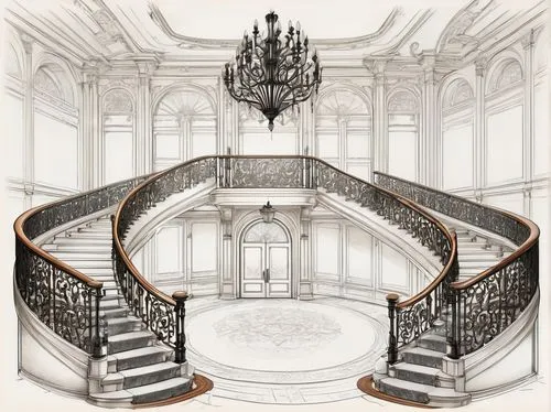 circular staircase,winding staircase,staircase,spiral staircase,outside staircase,staircases,cochere,stairways,scrollwork,driehaus,corinthian order,entranceways,spiral stairs,neoclassical,plateresque,winding steps,gringotts,balusters,stairwells,newel,Unique,Design,Blueprint