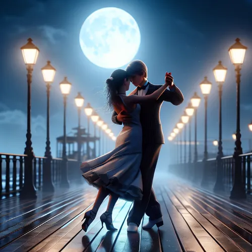 romantic scene,romantic night,ballroom dance,waltz,dancing couple,romantic,argentinian tango,lights serenade,latin dance,moonlight,blue moon rose,romantic look,honeymoon,moonlit night,romance,the moon