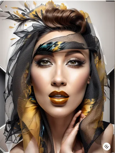 painted lady,fashion illustration,world digital painting,fashion vector,american painted lady,photomanipulation,feather headdress,digital painting,cleopatra,image manipulation,ancient egyptian girl,gold paint stroke,tiger lily,headdress,retouching,gold foil mermaid,digital art,makeup artist,photo manipulation,retouch