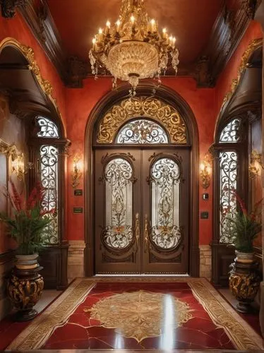 entrance hall,foyer,entranceway,hotel hall,hallway,entryway,lobby,ballroom,entranceways,royal interior,ornate room,house entrance,dolmabahce,corridor,main door,driehaus,enfilade,doorways,entry,vestibule,Art,Classical Oil Painting,Classical Oil Painting 01