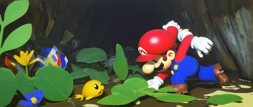 cave tour,caving,pit cave,cave,toadstools,gnomes,sea cave,mushroom island,super mario brothers,toadstool,scandia gnomes,mushroom landscape,tunnel of plants,mario bros,gnome,blue cave,mario,the blue caves,underground,cartoon video game background,Art,Artistic Painting,Artistic Painting 41