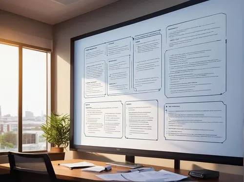 CISSP security architecture and design diagram, quiz scene, multiple-choice questions, correct answers, modern conference room, wooden table, comfortable chairs, large screen display, complex network 