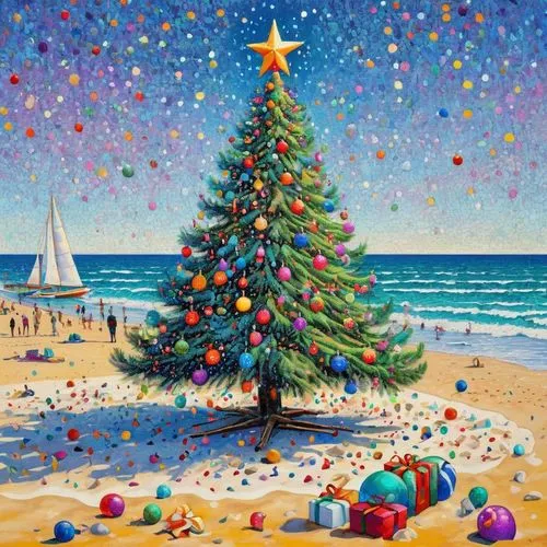 christmas on beach,santa claus at beach,christmas landscape,knitted christmas background,watercolor christmas background,the christmas tree,christmas island,natal,christmas scene,christmas trees,christmas tree,decorate christmas tree,children's christmas,santa cruz,tree decorations,seasonal tree,christmas wallpaper,christmasbackground,christmas snowy background,the occasion of christmas,Conceptual Art,Daily,Daily 31