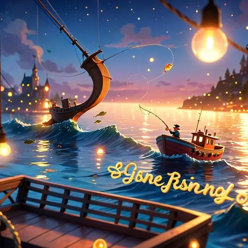 swingtime,lantern string,sikong,golden swing,fish herring,longping,Anime,Anime,Cartoon