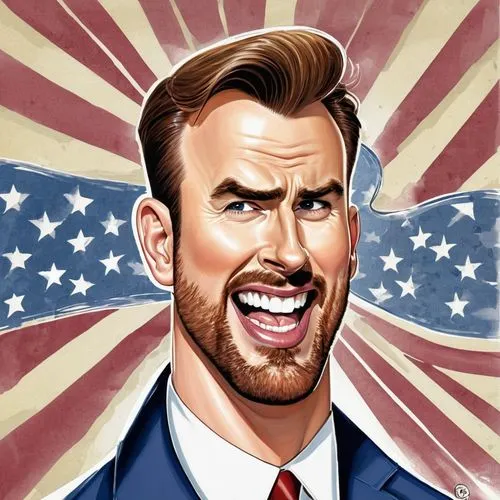 chris evans,steve rogers,patriot,patriotism,captain american,captain america,capitanamerica,america,patriotic,american,usa,flag day (usa),united states of america,u s,caricature,steve,president of the u s a,twitch icon,president of the united states,amurtiger,Illustration,Abstract Fantasy,Abstract Fantasy 23