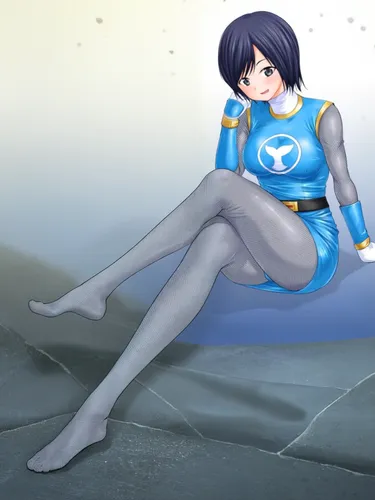 Anime, big legs, crossed legs, two legs, light gray legs, same leg texture as source image, same leg color as source image, perfect anatomy, flat feet, round legs, perfect legs, perfect feet, pefect t