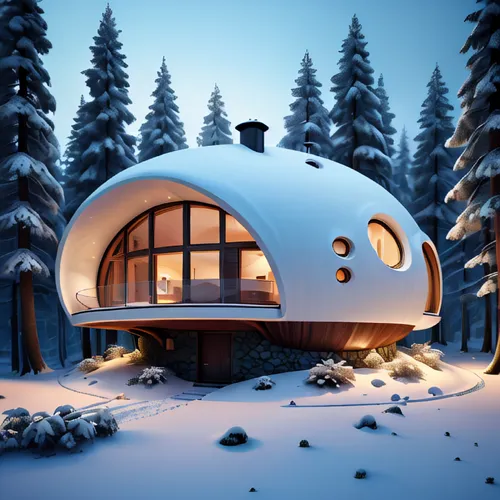 snowhotel,igloo,snow shelter,snow house,inverted cottage,winter house,snow roof,round hut,cubic house,holiday home,snow globe,the cabin in the mountains,wood doghouse,small cabin,round house,alpine hu